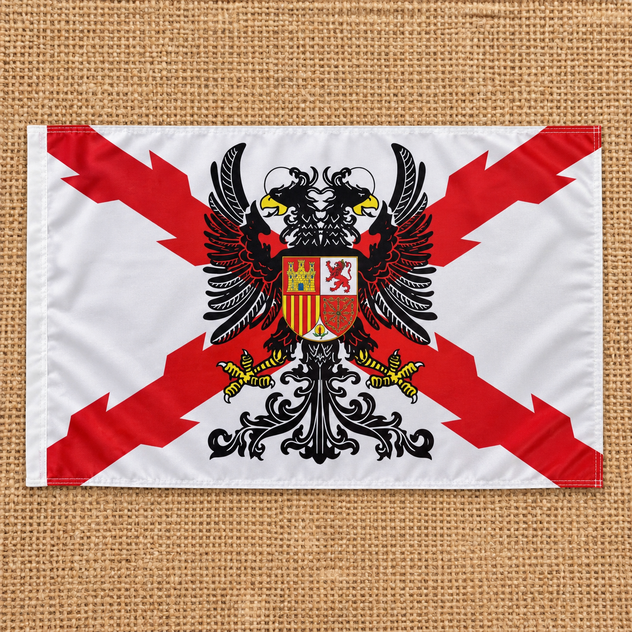 Bandera Tercios Españoles Con Águila Bicéfala