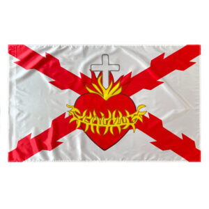 Bandera Sagrado Corazón Cruz de Borgoña