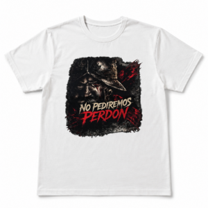 Camiseta No pediremos perdón (blanca)