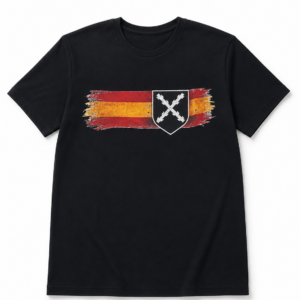 Camiseta Cruz de Borgoña (negra)