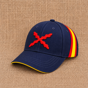 Gorra Cruz de Borgoña bordada con bandera de España