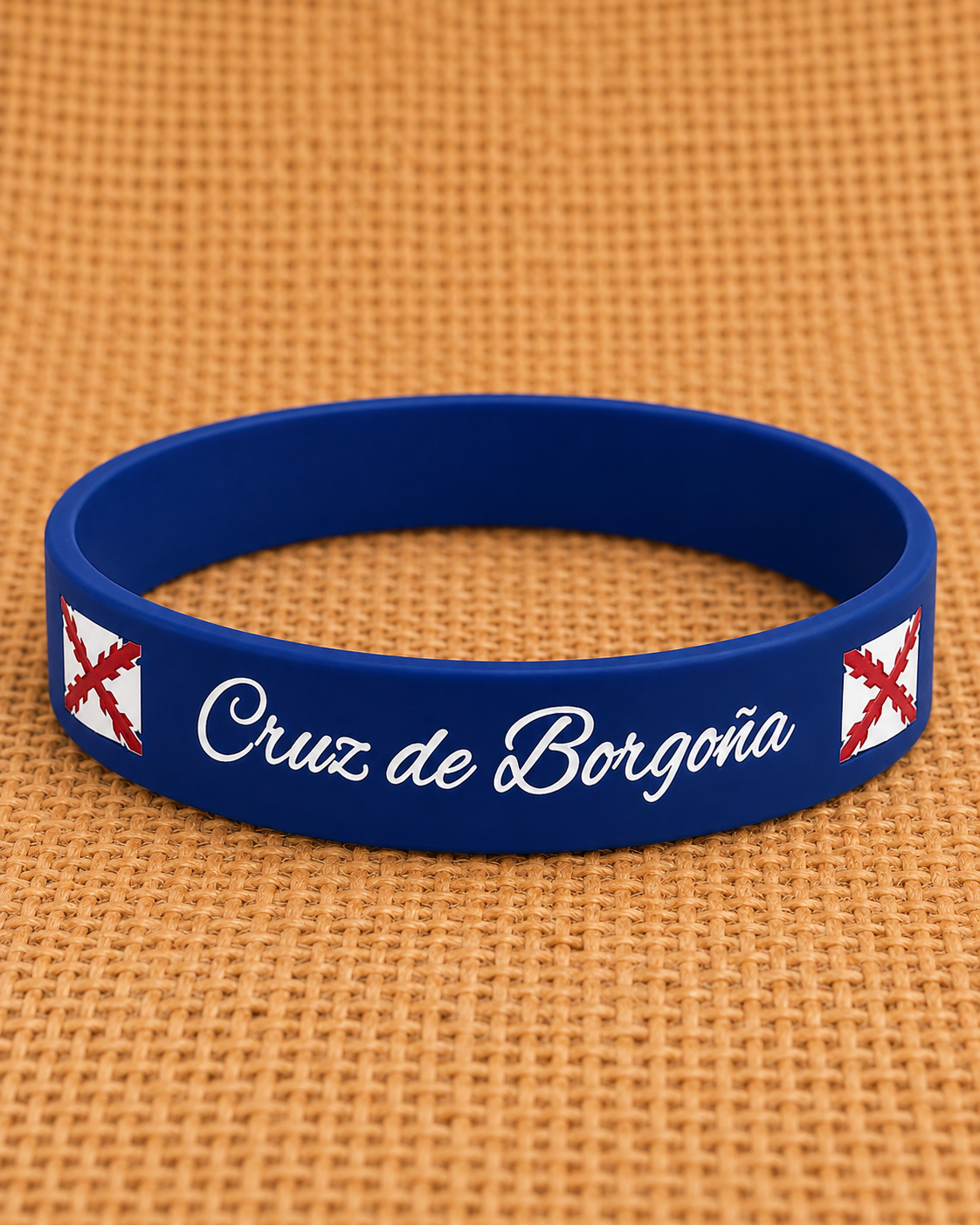 Pulsera Silicona Cruz de Borgoña 1 Pulsera Silicona Cruz de Borgoña