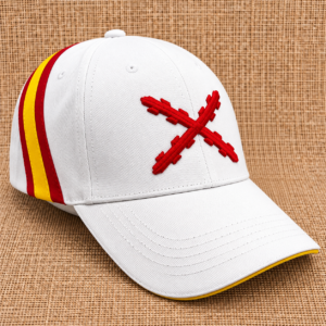 Gorra Cruz de Borgoña Bordada con bandera de España