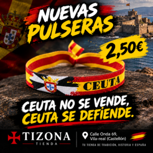 Pulsera Ceuta con bandera de España