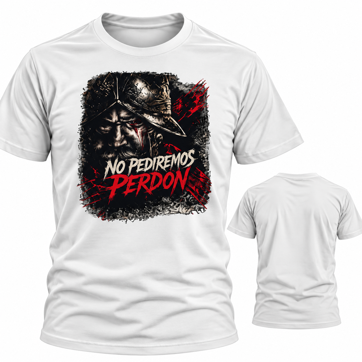 Camiseta manga corta soldado tercios españoles 2 Camiseta manga corta soldado tercios españoles, color blanco